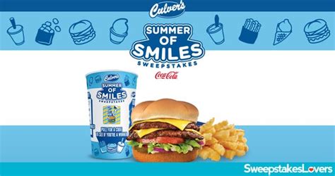 Culver’s Summer of Smiles Sweepstakes.